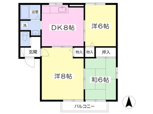 ラフォーレ影山Ｃの物件間取画像